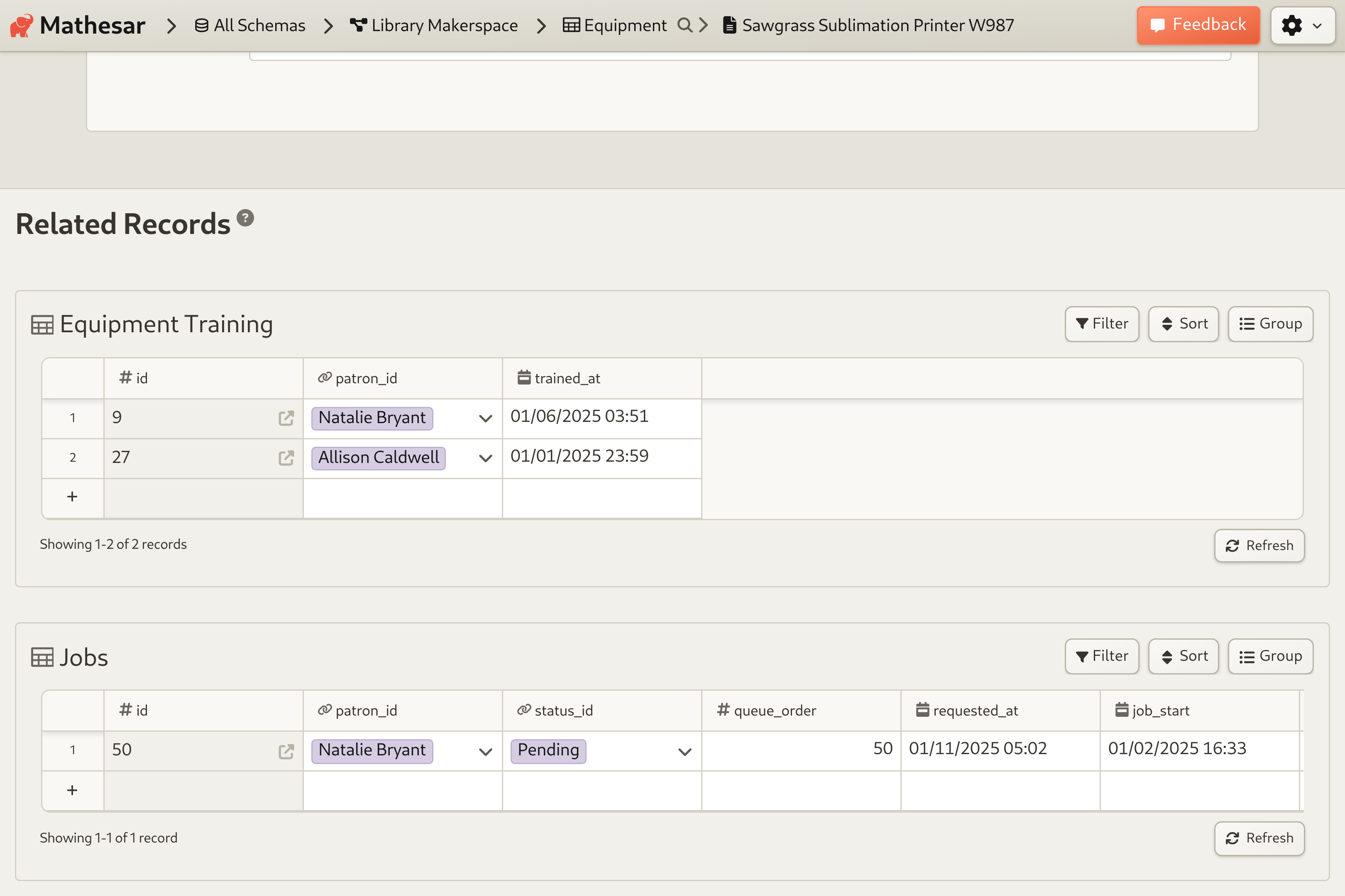 Makerspace Dashboard